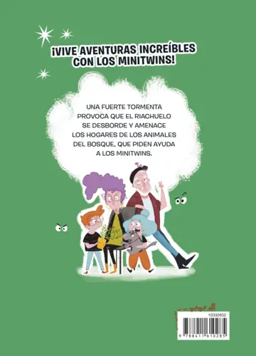 Contraportada Minitwins nº 03. ¡Qué tsunami!