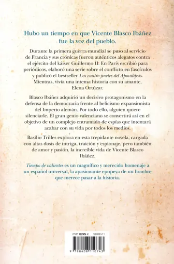 Contraportada Tiempo de valientes