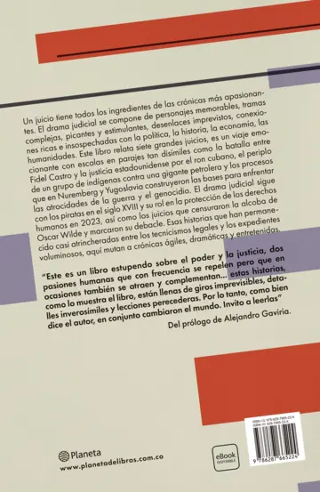 Contraportada Leyes y leyendas - La saga de la Amazonía:Chevron vs. Ecuador