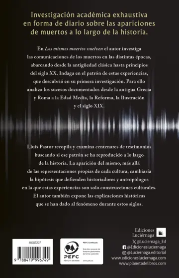 Contraportada Los mismos muertos vuelven