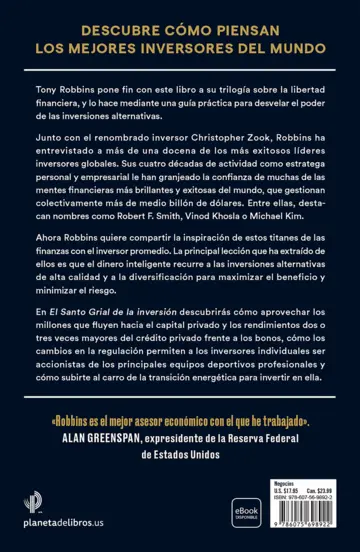Contraportada El Santo Grial de la inversión (Spanish Edition)