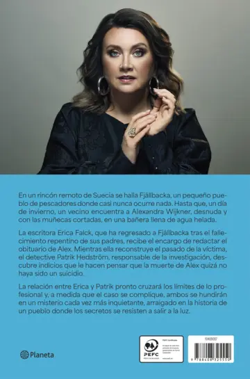 Contraportada La princesa de hielo (Los crímenes de Fjällbacka)