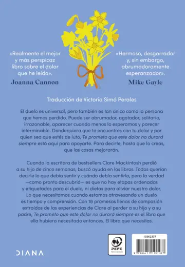 Contraportada Te prometo que este dolor no durará siempre