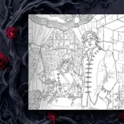 Portada Una corte de rosas y espinas. Libro para colorear 2
