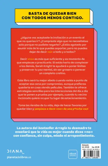 Contraportada Aprende a decir NO de una p*nche vez