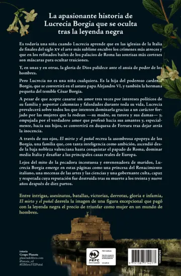 Contraportada El mirto y el puñal