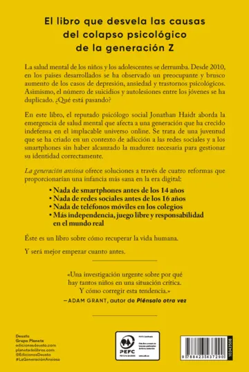 Contraportada La generación ansiosa