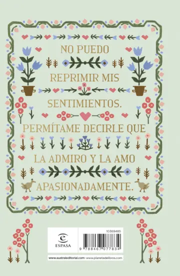 Contraportada Orgullo y prejuicio