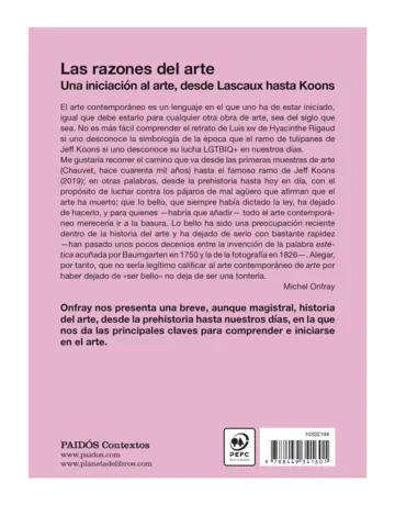 Contraportada Las razones del arte