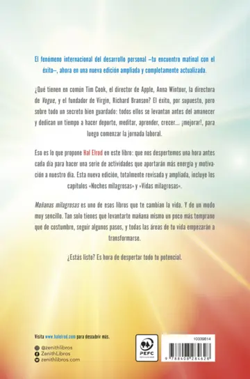 Contraportada Mañanas milagrosas (Spanish Edition)