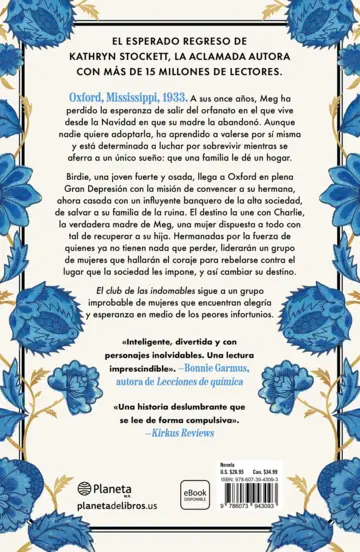 Contraportada El club de las indomables (Spanish Edition)