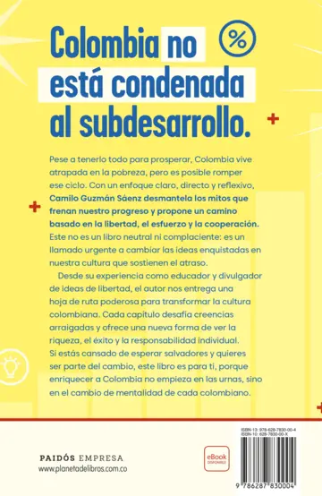 Contraportada Cómo enriquecer a Colombia