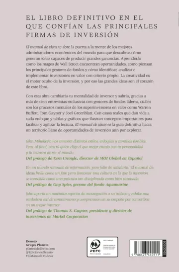 Contraportada El manual de ideas