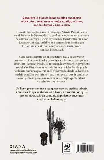 Contraportada Lecciones salvajes