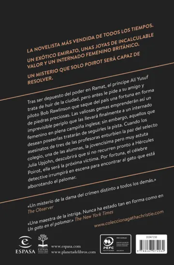 Contraportada Un gato en el palomar