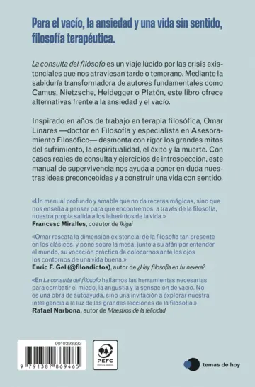 Contraportada La consulta del filósofo