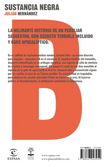 Contraportada Sustancia negra