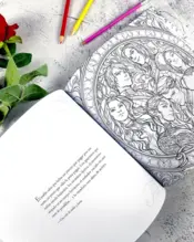 Portada Una corte de rosas y espinas. Libro para colorear 0