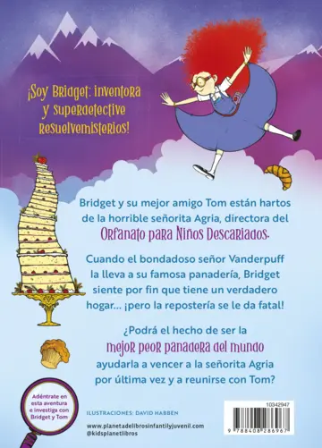 Contraportada Bridget Vanderpuff 1. Bridget Vanderpuff y la evasión pantástica (Ed. Méx.)