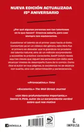 Miniatura contraportada El talento está sobrevalorado