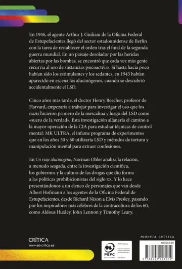 Contraportada Un viaje alucinógeno