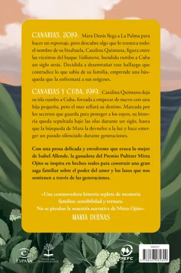 Contraportada La memoria de las olas