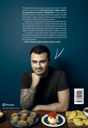 Contraportada 50 recetas con 5 ingredientes