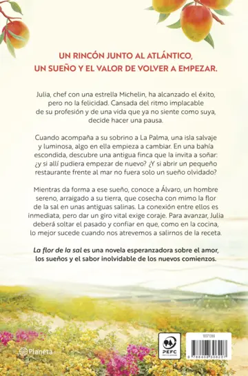 Contraportada La flor de la sal. El sabor de un nuevo comienzo