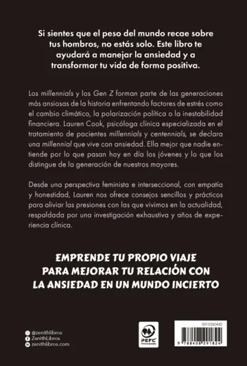 Contraportada No me da la vida (Edición mexicana)