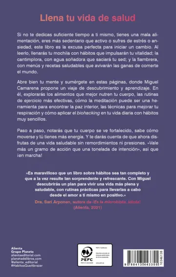 Contraportada Hábitos que abrazar (Edición mexicana)