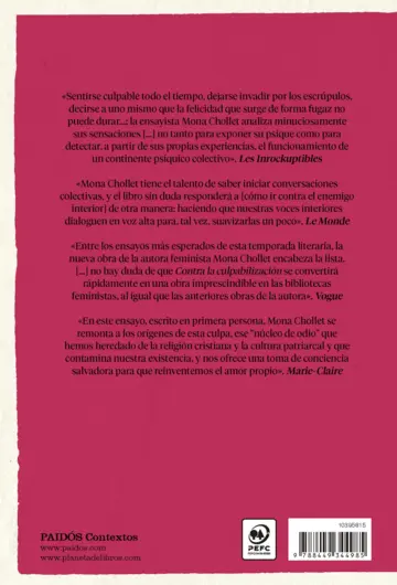 Contraportada Contra la culpabilización