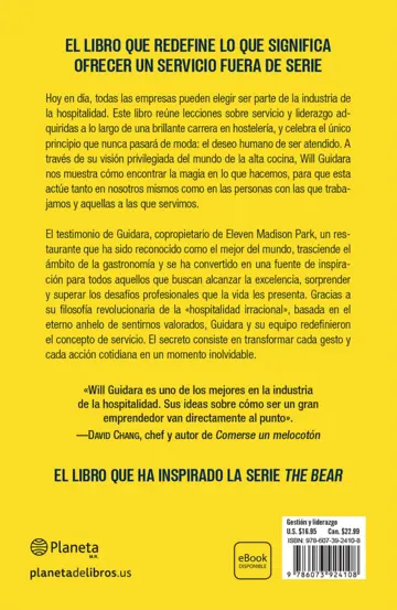 Contraportada Hospitalidad irracional (Spanish Edition)