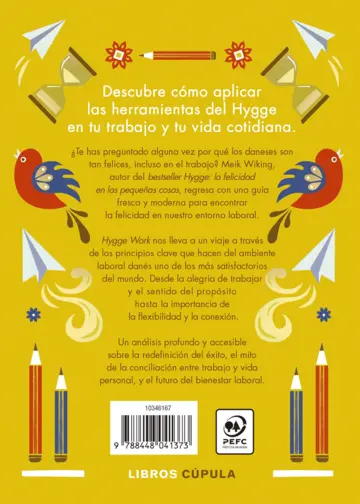 Contraportada Hygge work (Edición mexicana)