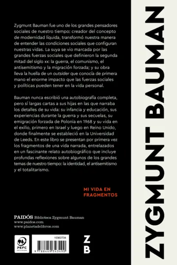 Contraportada Mi vida en fragmentos