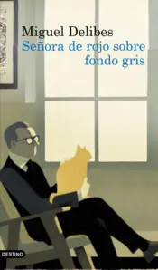 Portada Señora de rojo sobre fondo gris