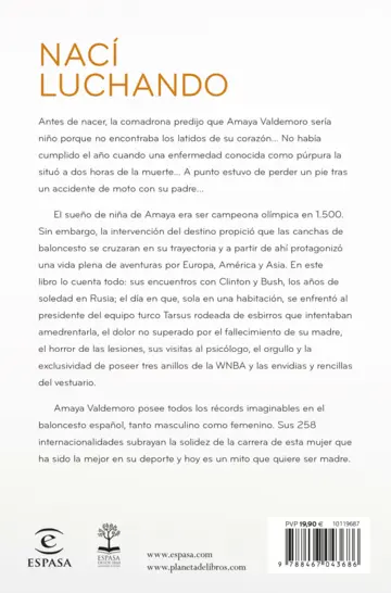 Contraportada Nací luchando