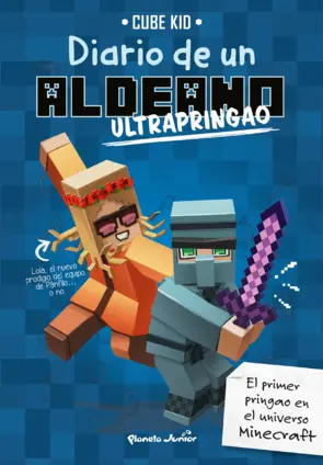 Portada Minecraft. Diario de un aldeano ultrapringao