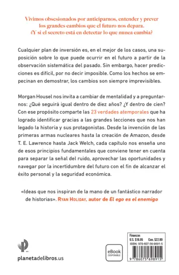 Contraportada Lo que nunca cambia (Spanish Edition)