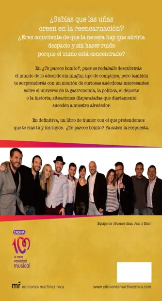 Contraportada ¿Te parece bonito?, pues es rodaballo