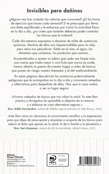 Contraportada Un hogar (casi) libre de tóxicos