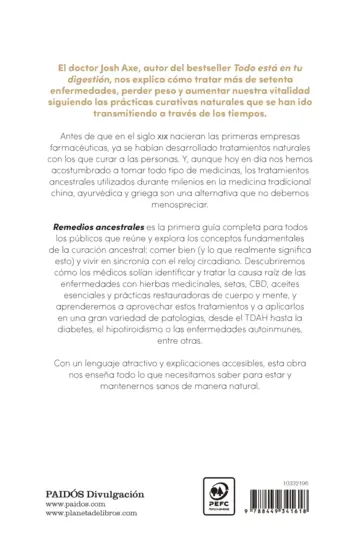 Contraportada Remedios ancestrales