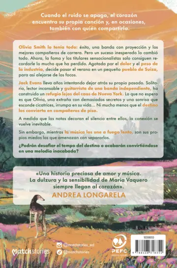 Contraportada Melodía de medianoche