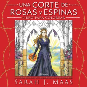 Portada Una corte de rosas y espinas. Libro para colorear