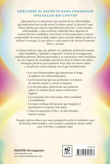 Contraportada Energía vital