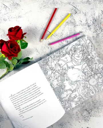 Imagen extra Una corte de rosas y espinas. Libro para colorear 1