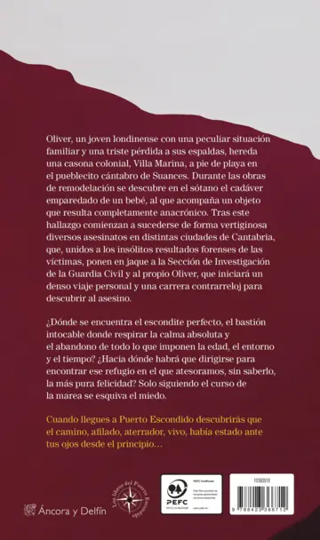 Contraportada Puerto escondido (10º aniversario)